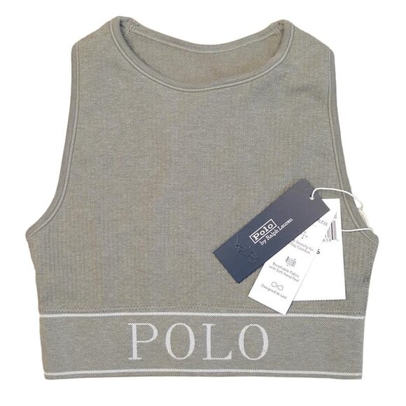 NWT Polo Ralph Lauren Seamless Cropped Jewelneck Tank / Bralette - Picture 6 of 7